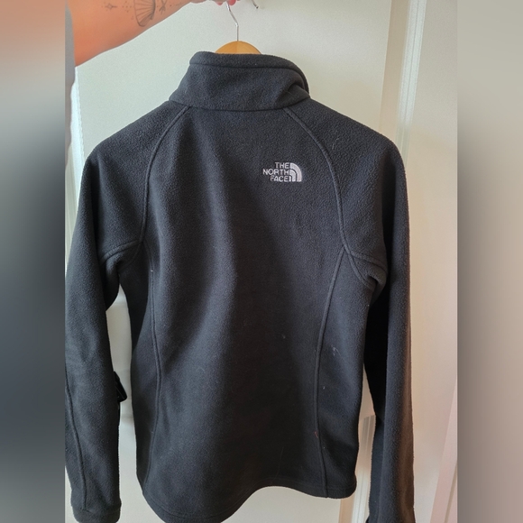 The North Face Zip Up Fleece Jacket Womens Size S Black Embroidered Logo - Picture 9 of 9